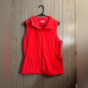 Old Navy Bright Red Fleece Vest